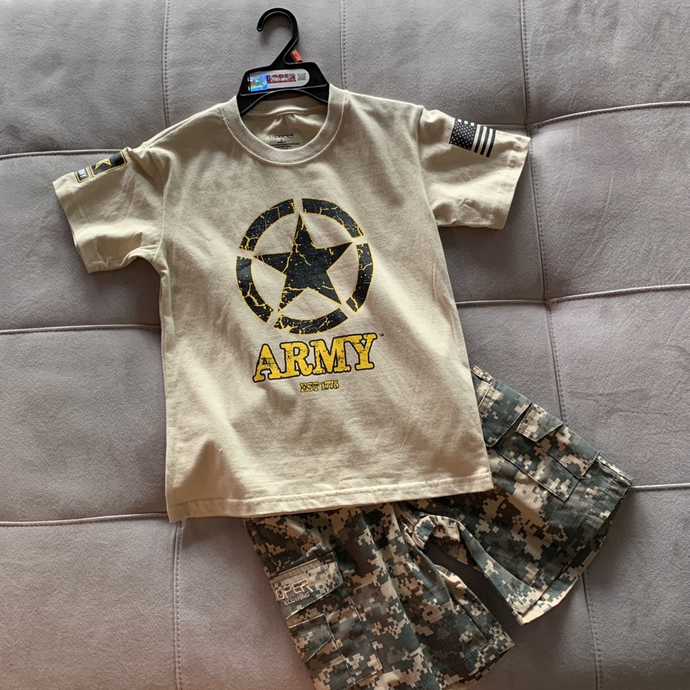 Army ACU 2pc Short Set - Small
